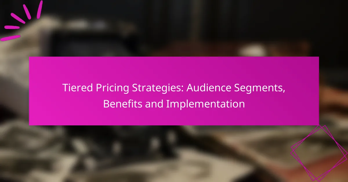 Tiered Pricing Strategies: Audience Segments, Benefits and Implementation
